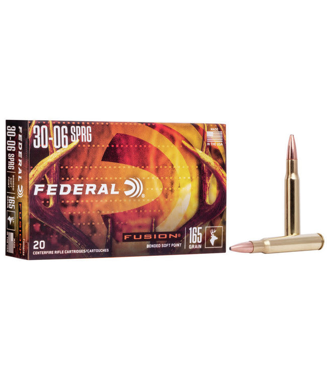 FEDERAL 30-06 SPRG - 165GR - FUSION BONDED SOFT POINT (20 CARTRIDGES)