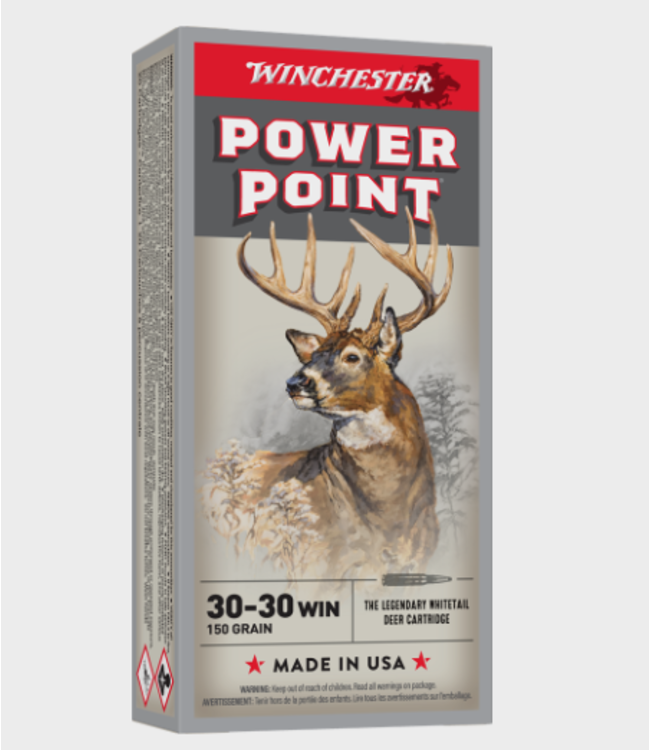 WINCHESTER 30-30 WIN - 150 GR - POWER POINT (20 CARTRIDGES)