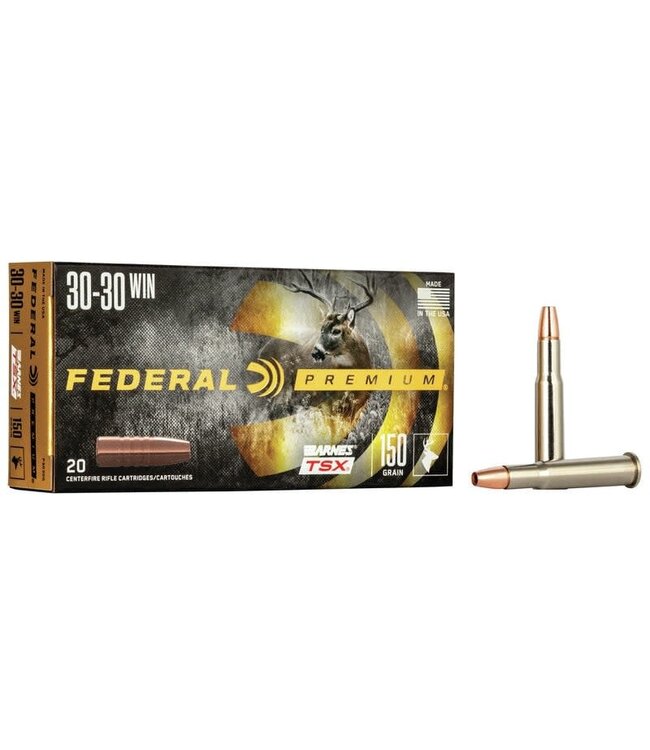 FEDERAL 30-30 WIN - 150GR (HP) BARNES VITAL-SHOK (20 CARTRIDGES)