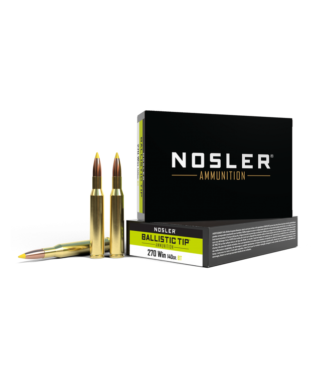 NOSLER .270 WIN 140GR(BT) (20 CARTRIDGES)