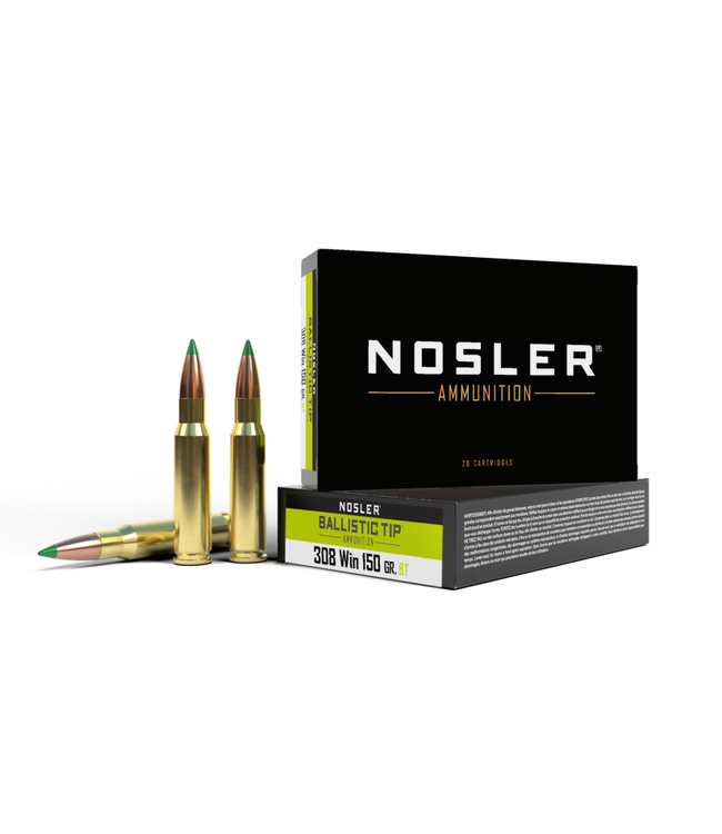 NOSLER .308 WIN 150GR(BT) (20 CARTRIDGES)