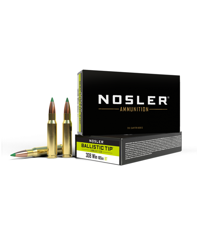 NOSLER .308 WIN 165GR(BT) (20 CARTRIDGES)