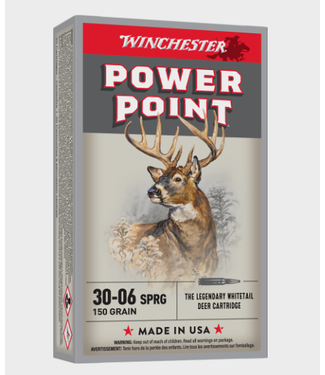 WINCHESTER WINCHESTER 30-06 SPRFLD - 150GR POWER POINT (20 CARTRIDGES)