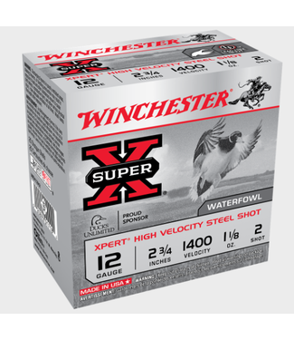 WINCHESTER WINCHESTER 12 GAUGE 2-3/4" - 1-1/8 OZ #2 SHOT WATERFOWL (25 SHOTSHELLS)
