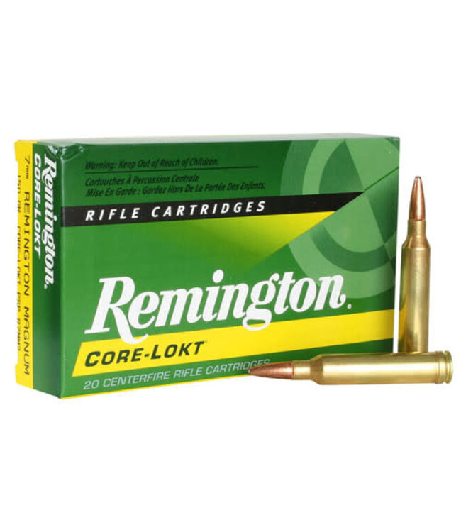 REMINGTON 7MM REM MAGNUM - 150GR (PSP) - CORE-LOKT (20 CARTRIDGES)