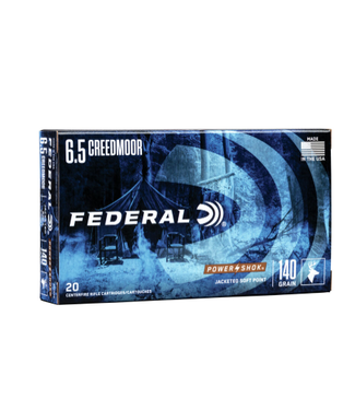 FEDERAL FEDERAL 6.5 CREEDMOOR - 140GR (JSP) - POWER SHOK (20 CARTRIDGES)
