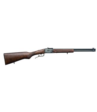 CHIAPPA CHIAPPA DOUBLE BADGER OVER/UNDER FOLDING SHOTGUN/RIFLE (SINGLE SHOT) 22LR/.410 BORE - CHECKERED BEECH STOCK - 19" BARREL