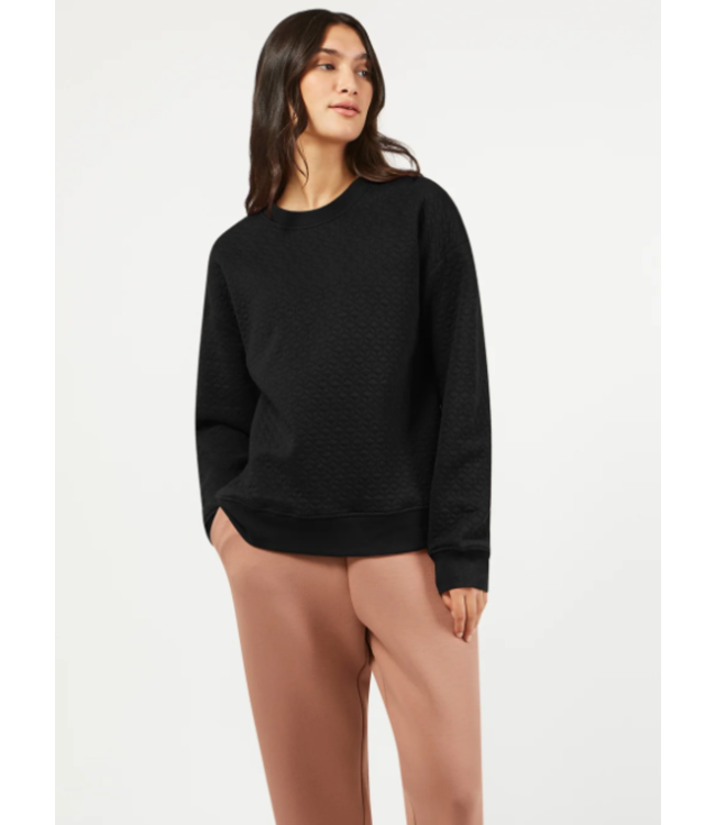 Thick cashmere sweater in english rib in Petrol