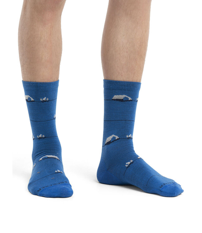 MEN'S ICEBREAKER LIFESTYLE ULTRALIGHT CREW BACKCOUNTRY CAMP