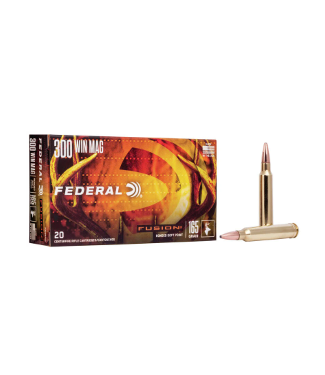 FEDERAL .300 WIN MAG - 165GR (BSP) - FUSION (20 CARTRIDGES)