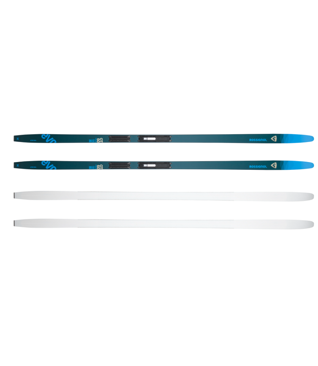 ROSSIGNOL UNISEX EVO OT 60 POSITRACK SKIS - WAXLESS -  W/ CONTROL STEP IN BINDINGS