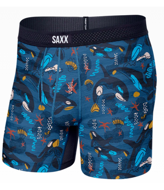 SAXX MEN'S SAXX DROPTEMP COOLING MESH BOXER BRIEFS