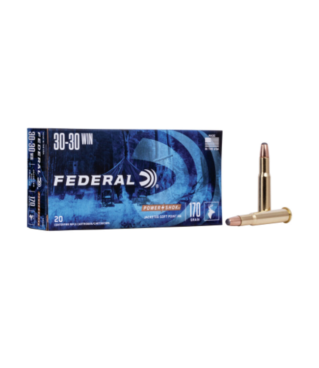 FEDERAL .30-30 WIN - 170GR (JSP) - POWER-SHOK (20 CARTRIDGES)