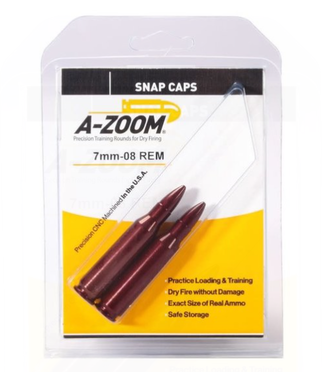 A-ZOOM A-ZOOM SNAP CAPS - 7MM-08 REM (2 PACK)