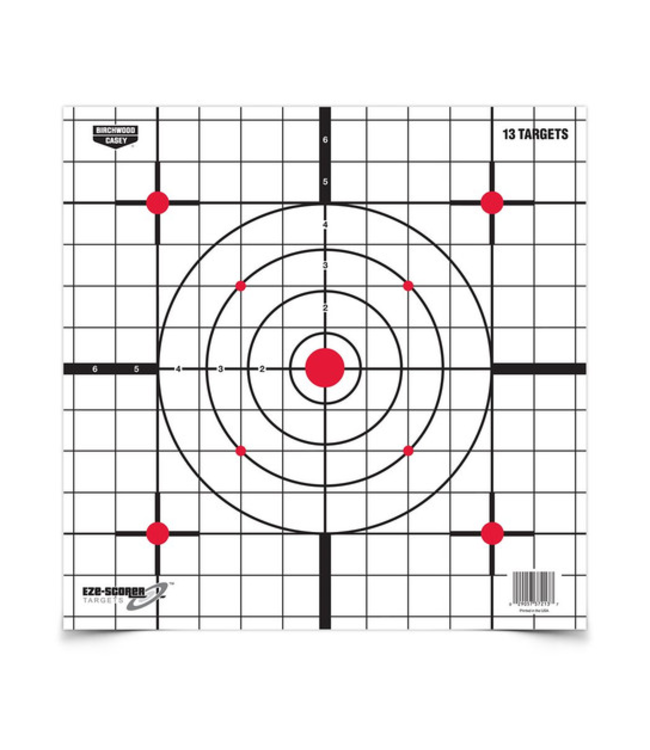 BIRCHWOOD CASEY EZE-SCORER - 12" SIGHT-IN PAPER (13 PACK)