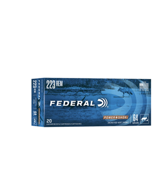 FEDERAL FEDERAL .223 REM - 64GR (JSP) POWER-SHOK (20 CARTRIDGES)