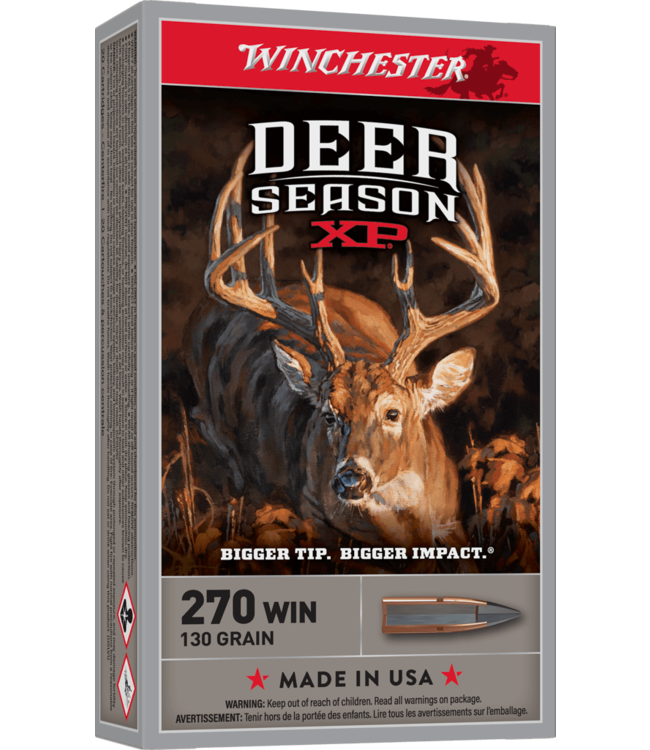 WINCHESTER .270 WIN - 130GR - DEER SEASON XP (20 CARTRIDGES)