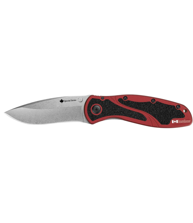 KERSHAW BLUR FOLDING KNIFE - RED CANADA SERIES