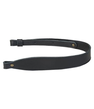 LEVY'S LEVY'S GARMENT LEATHER RIFLE SLING - TRACKER SERIES - BLACK