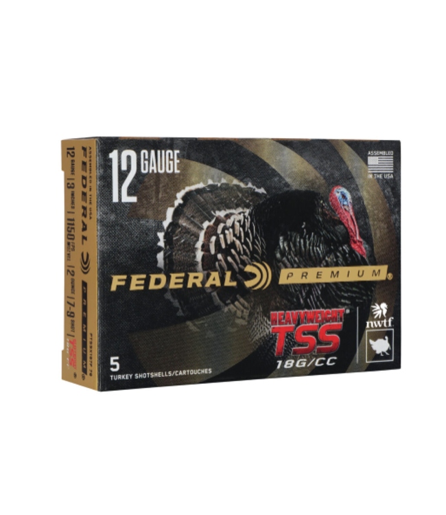 FEDERAL 12 GAUGE - 2 OZ - #7&9 SHOT HEAVYWEIGHT TSS (5 SHOTSHELLS)