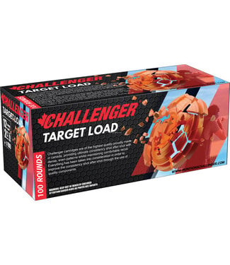 CHALLENGER CHALLENGER 12 GAUGE  #7.5 SHOT - 1-1/8 OZ 2.75" - TARGET LOAD (100 SHOTSHELLS)