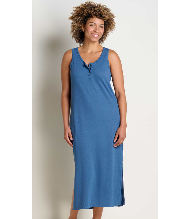 WOMEN'S TOAD & CO PIRU HENLEY MIDI TANK DRESS