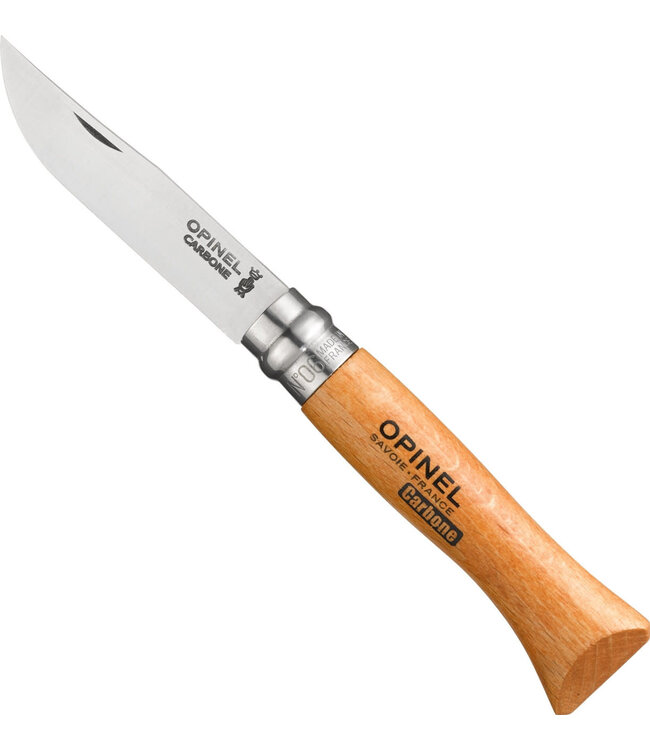 OPINEL NO.06 CLASSIC CARBON STEEL BEECH WOOD FOLDING KNIFE - 2.8" BLADE