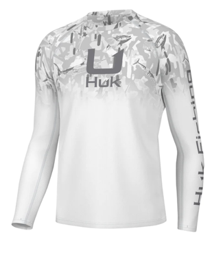 Huk Icon Apex Vert Fade Performance Shirt - Men's Marine Blue L