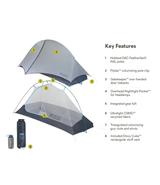 NEMO HORNET ELITE OSMO TENT (1-PERSON)