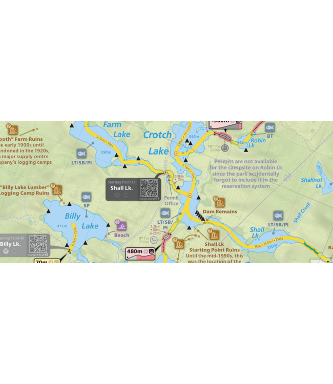 UNLOSTIFY CENTRAL ALGONQUIN - PADDLER'S MAP