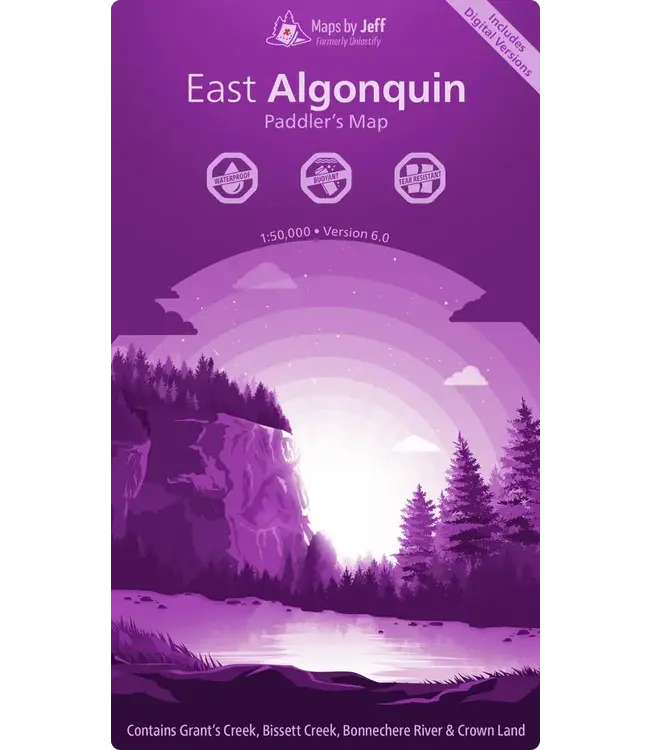 MAPS BY JEFF EAST ALGONQUIN - PADDLER'S MAP