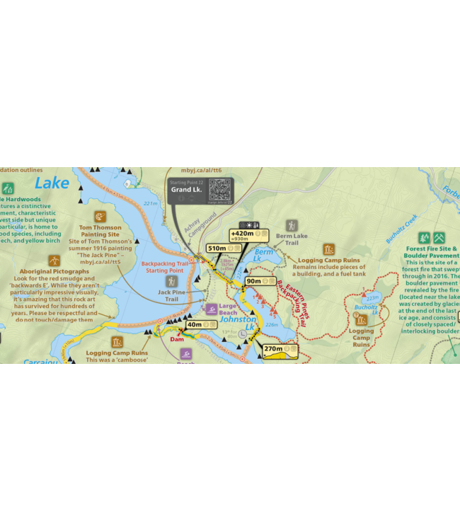 MAPS BY JEFF EAST ALGONQUIN - PADDLER'S MAP
