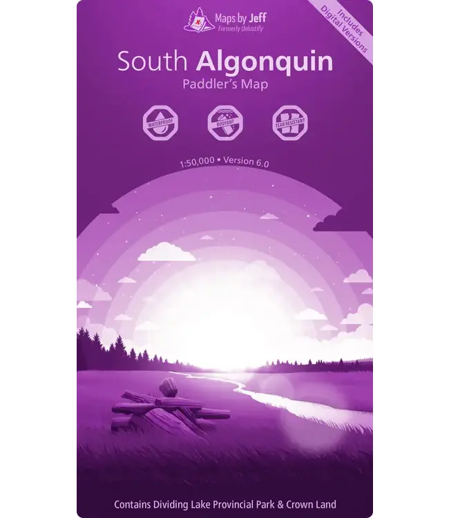 MAPS BY JEFF SOUTH ALGONQUIN - PADDLER'S MAP