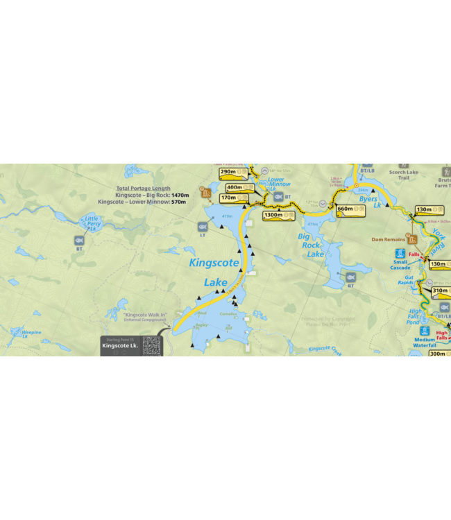 MAPS BY JEFF SOUTH ALGONQUIN - PADDLER'S MAP