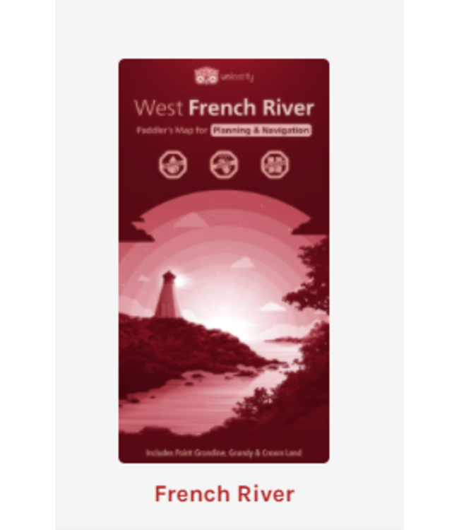 UNLOSTIFY WEST FRENCH RIVER - PADDLER'S MAP