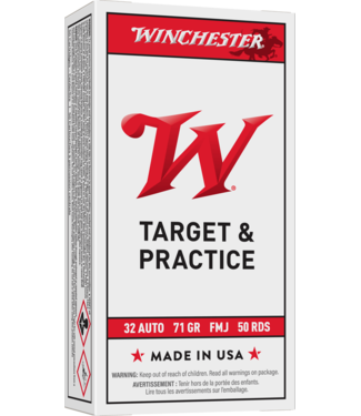WINCHESTER WINCHESTER .32 AUTO - 71GR(FMJ) TARGET (50 CARTRIDGES)