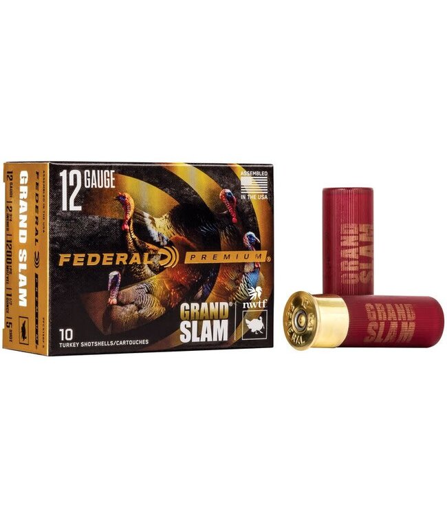 FEDERAL 12 GAUGE - 2.75" - #5 SHOT - 1.5 OZ - GRAND SLAM (10 SHOTSHELLS)