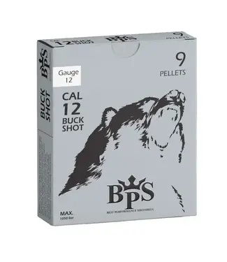 BPS BEST PERFORMANCE SHOTSHELL (BPS) 12 GAUGE 3" BUCKSHOT 9 PELLETS (25 SHOTSHELLS)