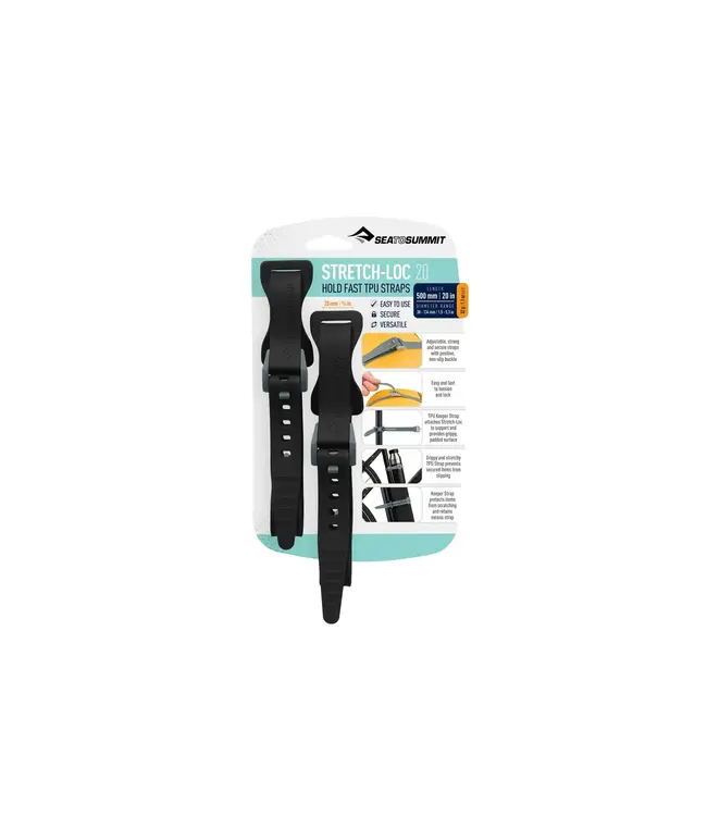 SEA TO SUMMIT STRETCH-LOC TPU STRAPS (2 PACK)