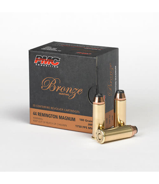 PMC .44 REM MAG 180GR(JHP) REVOLVER (25 CARTRIDGES)