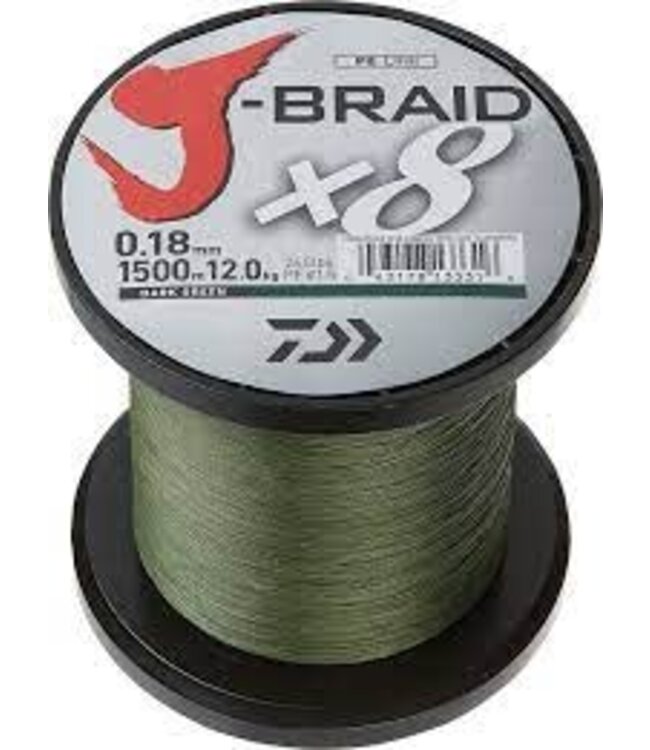 DAIWA J-BRAID X8 BRAIDED FISHING LINE- FILLER SPOOL