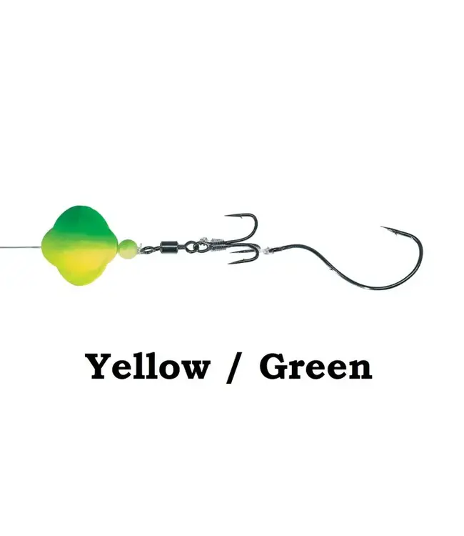 WALLEYE NATION CREATIONS DOUBLE TROUBLE SPIN FLOAT RIG