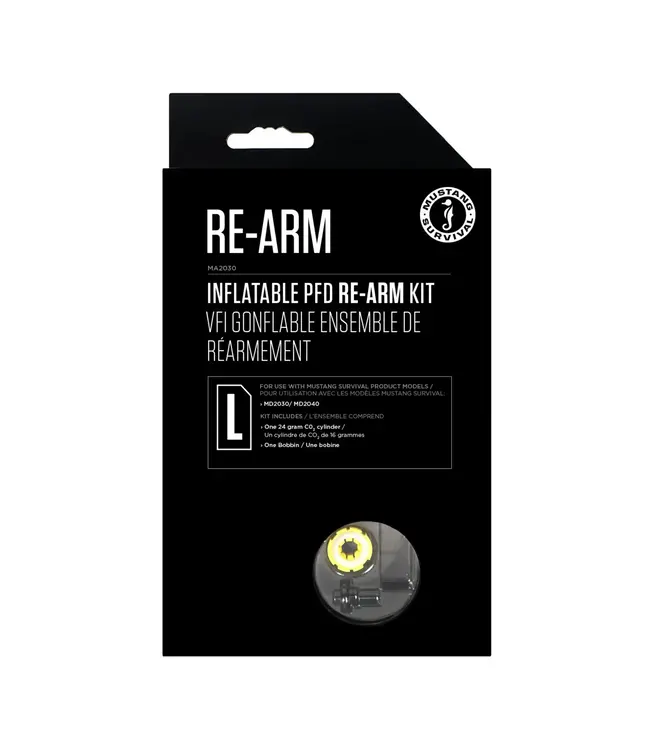 MUSTANG INFLATABLE PFD RE-ARM KIT L - AUTO/MANUAL (THREADED CYLINDER) - 24G