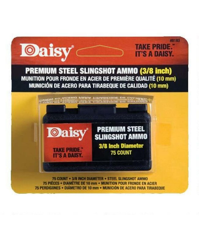 DAISY PREMIUM 3/8" STEEL SLINGSHOT AMMO (70-COUNT)