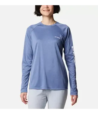 COLUMBIA WOMEN'S COLUMBIA PFG TIDAL TEE HEATHER LONG SLEEVE SHIRT