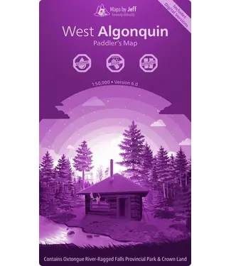 UNLOSTIFY MAPS BY JEFF WEST ALGONQUIN - PADDLER'S MAP