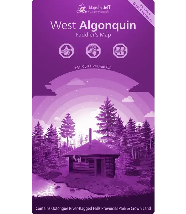 MAPS BY JEFF WEST ALGONQUIN - PADDLER'S MAP