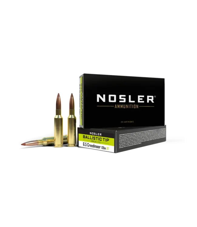 NOSLER 6.5MM CREEDMOOR - 120GR(BT) (20 CARTRIDGES)