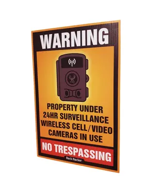 RACK STACKER RACK STACKER NO TRESPASSING SIGN