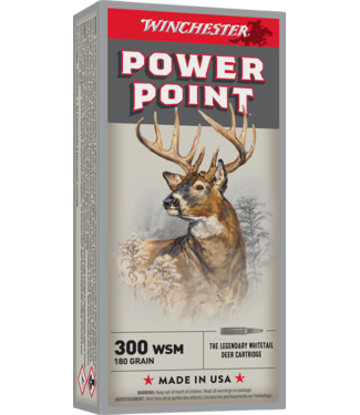 WINCHESTER WINCHESTER .300 WSM - 180GR (SP) - SUPER X POWER-POINT (20 CARTRIDGES)